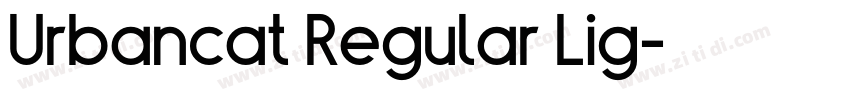 Urbancat Regular Lig字体转换